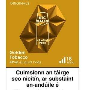 Vuse Golden Tobacco 18mg Pods 2pck